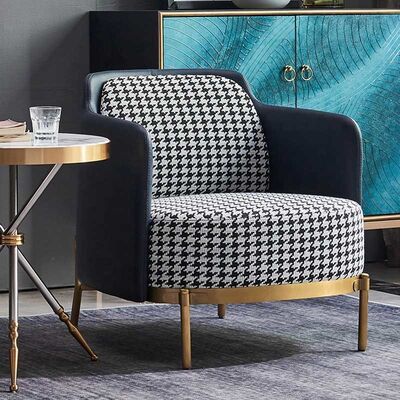 Living Room Set Modern Sofa Single Seater Armchair Royal Upholstery Fabric Leisure Hotel