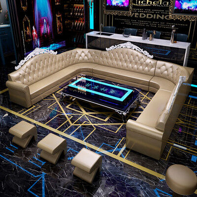 2 Piece Club Lounge Sofa L U Shaped   Furniture Couch Modular Reclining Sectional