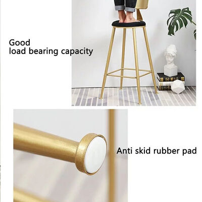 30 Inch Gray Black Velvet Bar Stools Set Of 2 3 Breakfast Gold Metal Home