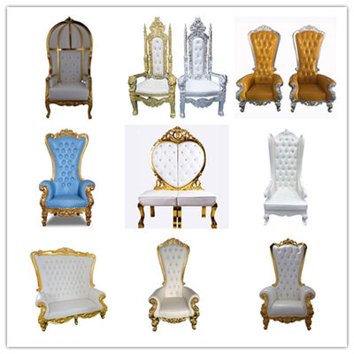 Gold Royal Sofa King And Queen Chairs For Wedding Rental Banquet Blue Black