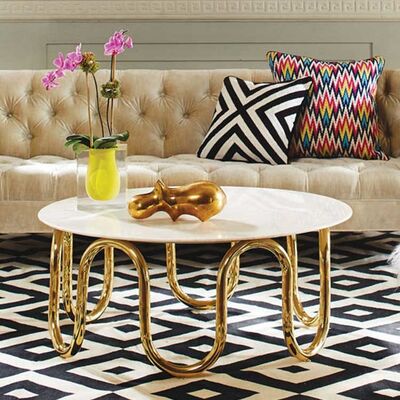 95x40CM Nordic Luxury Center Tables And Side Tables For L Shaped Sofa Light