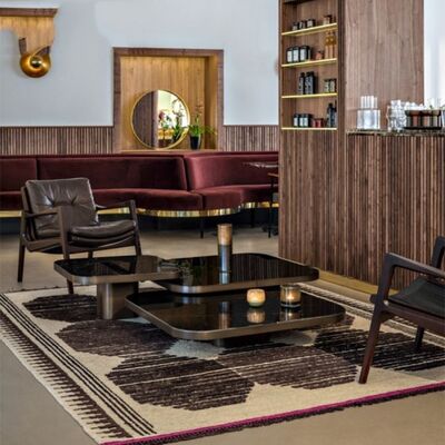 Stainless Steel Center Table 3 By 3 For L Shape Sofa Sectional Mirrored 0.6CBM