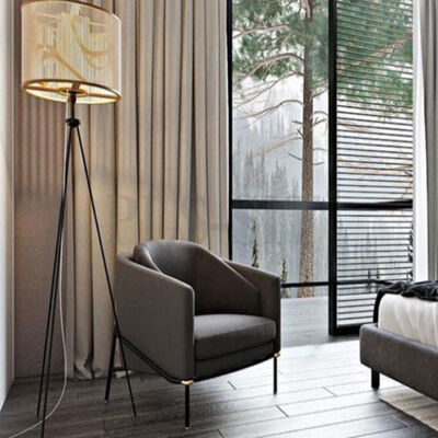 Leisure Single Sofa Arm Chair Enveloping Shape Fabric Living Room Seater 800x860x750mm