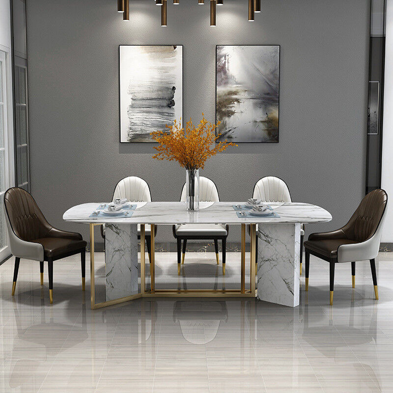 8 Seater Marble Luxury Dining Table And Chairs Italian Furniture Unik Ideas