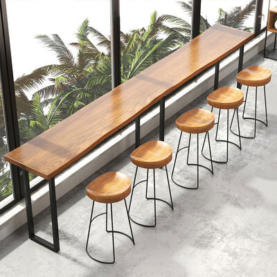 Bon prix Bar Furniture Customization Height High Stools Wooden Industrial Metal Bar Table and Chairs en ligne