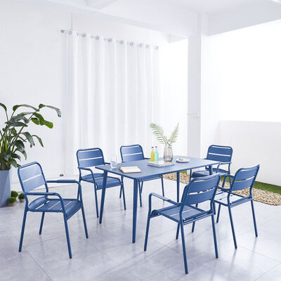 Bon prix Meubles de terrasse et de balcon colorés empilable jardin extérieur Table à café et chaise imperméable à l'eau en ligne