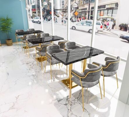 Bon prix Design de velours Pub commercial Hookah Lounge Restaurant Booth Canapé et chaises de table de restaurant mis en vente en ligne