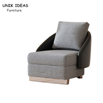 Bon prix Grey High Back Single Seater noir Sofa Wingback Accent Chair Gray 78cm italiens en ligne