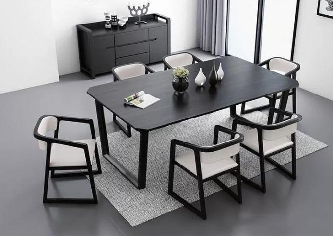 L'Europe Chine antique a fait le bois de chêne en cuir dinant la chaise